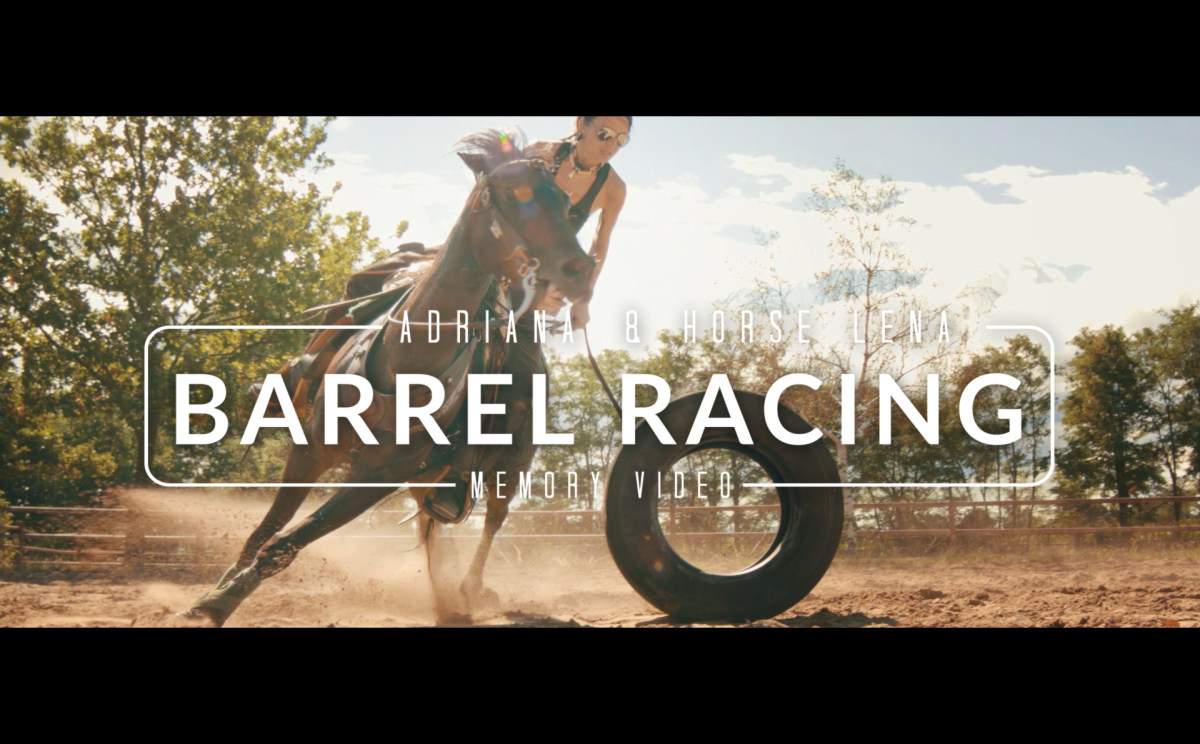 barrel racing champion cowgirl - a memory video