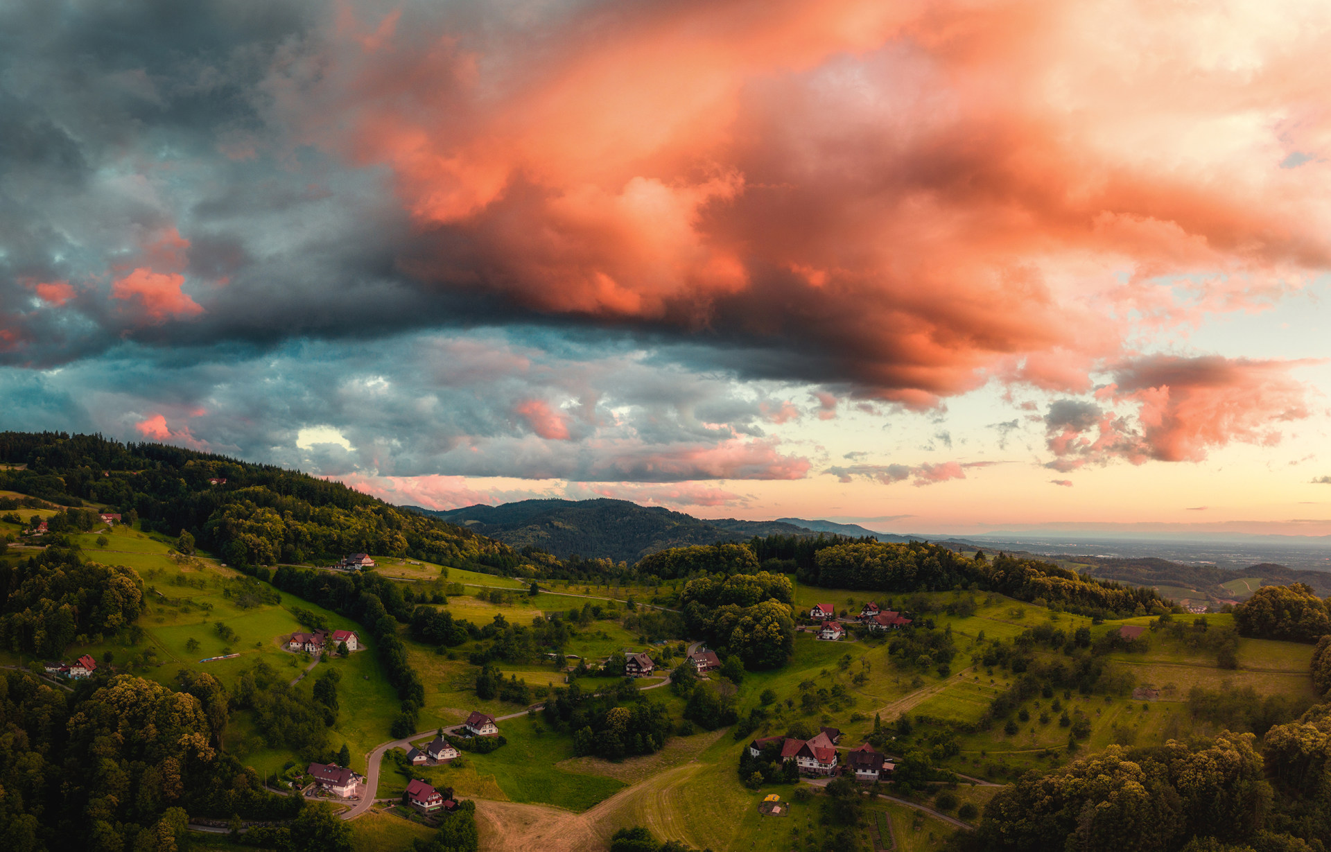 cloud drama in the black forest