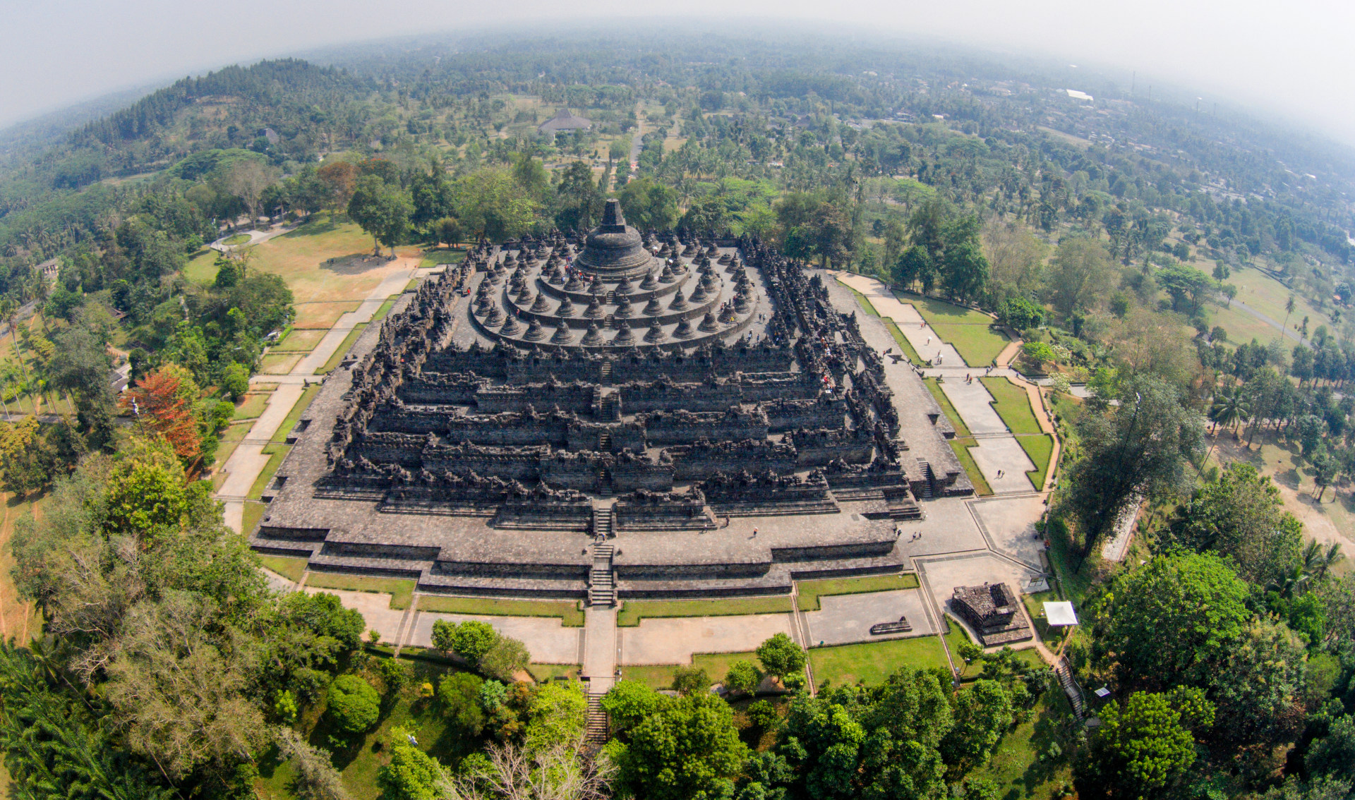 the magnificent borobudur temple.