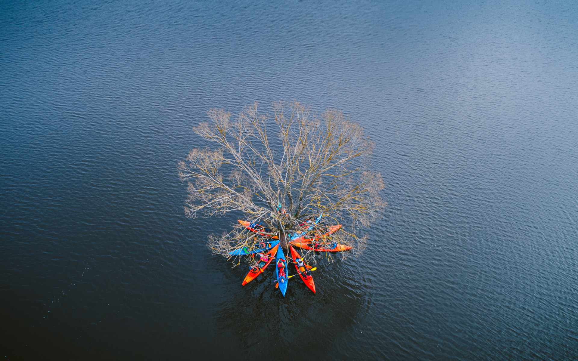 kayaking on floodplains
