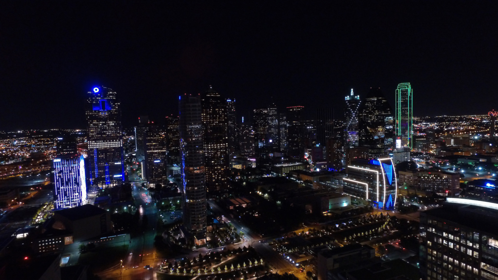 dallas night skyline