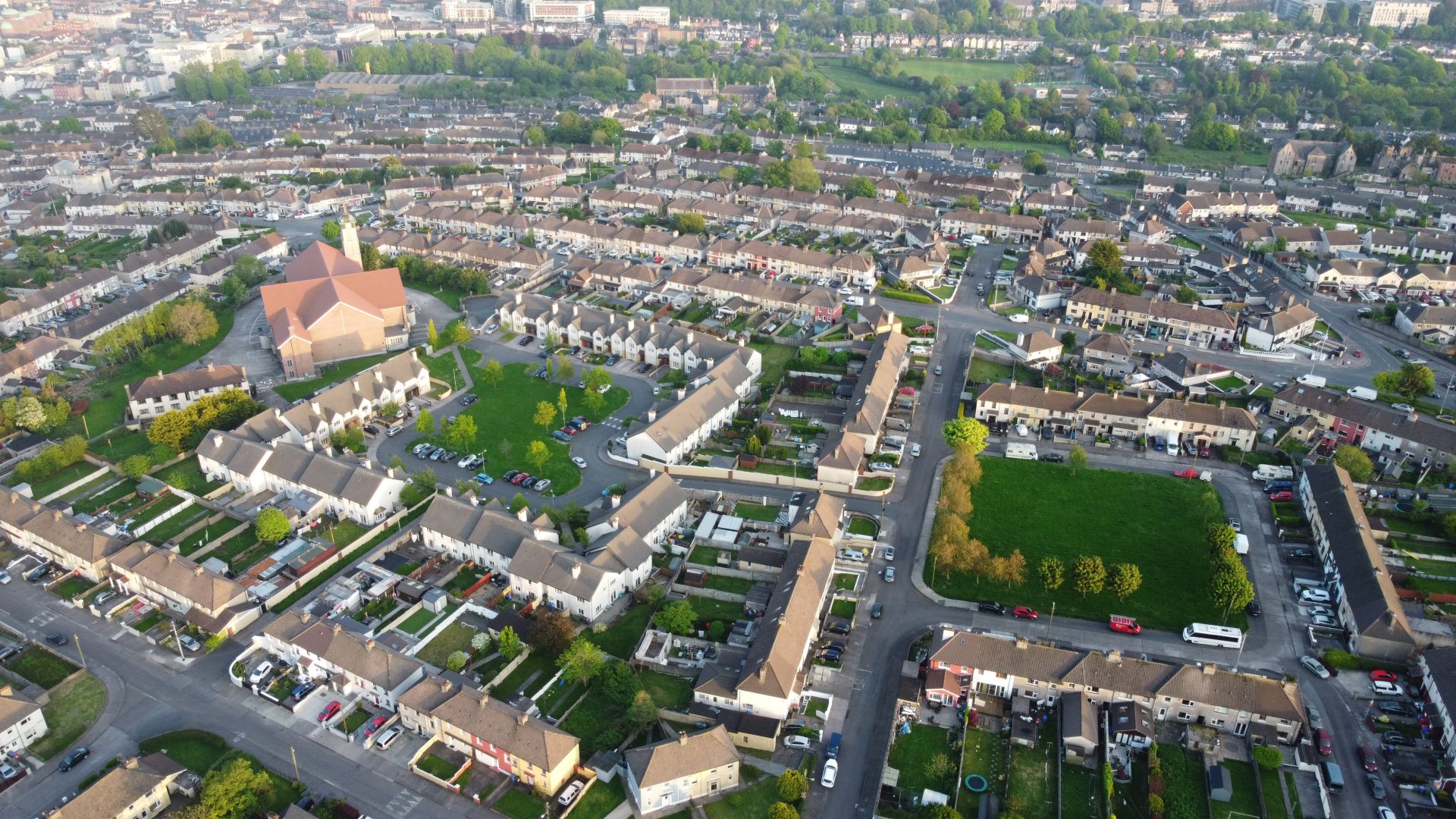 cork city from the sky