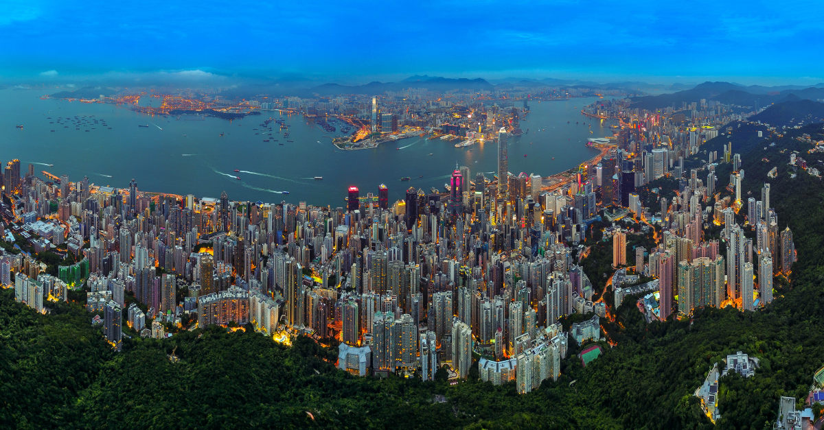 City Nightscape In Hong Kong 香港 夜景 By Falcon Skypixel