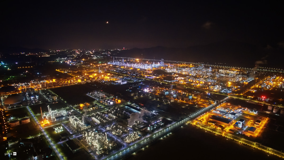 大亚湾石化区夜景by 余華yuhua Skypixel