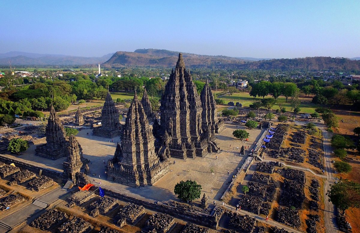 prambanan temple of java.