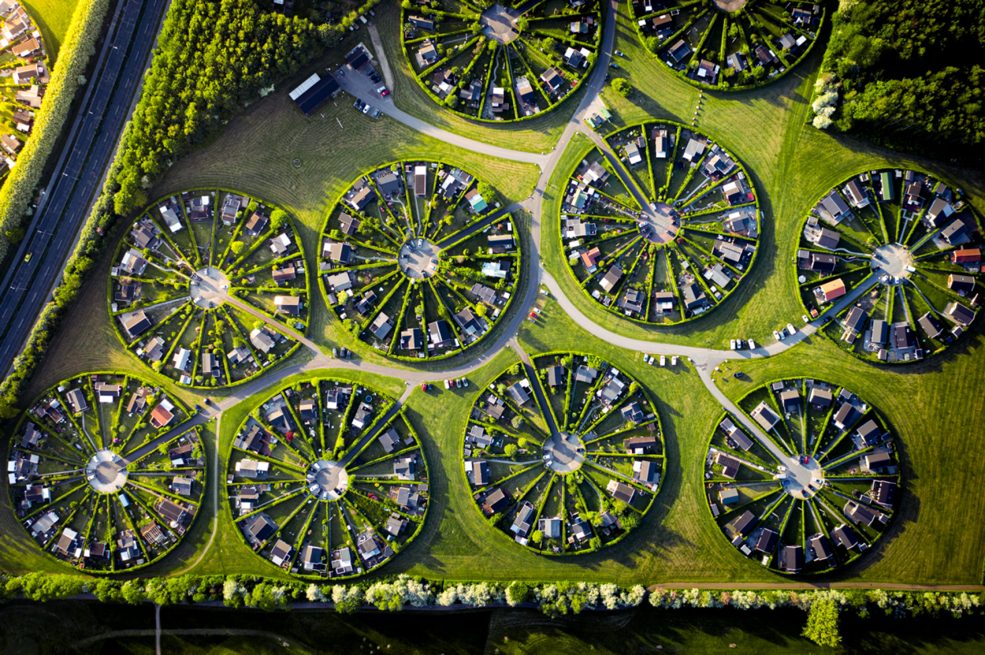 the round gardens 来自 hdaerial | 天空之城
