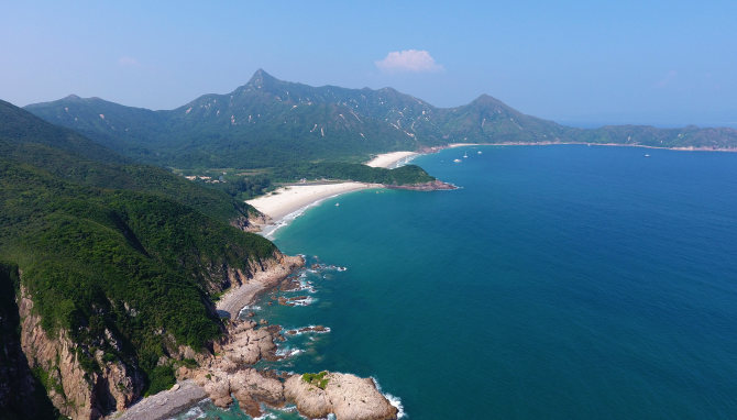 香港自然胜景之首-西贡大浪湾