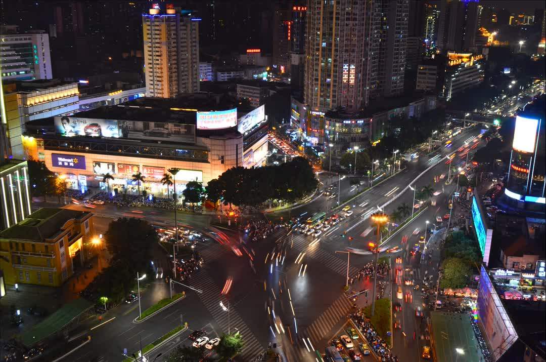 南宁市中心夜景